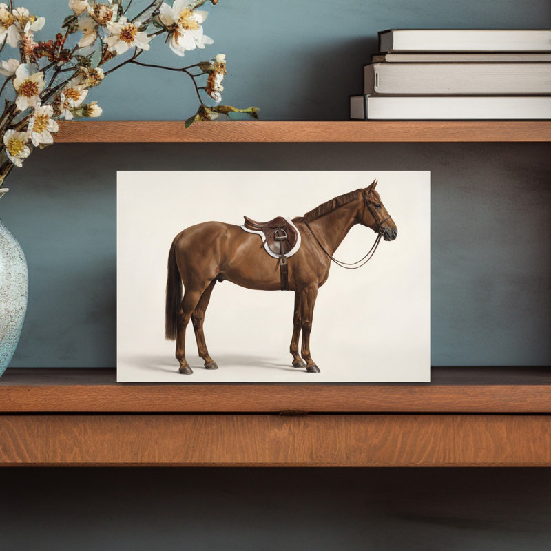 Contemporary Art Contemporary Horse Wall Art 1 Piece Wrapped Canvas Wall Art, 30.48 cm H x 20.32 cm W