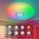 Carlette LED Smart Flush Ceiling Lights Wi-Fi RGB Connect with Tuya Works with Alexa, Google Home