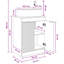 Single Bathroom Vanity with Ceramic Basin-552806763