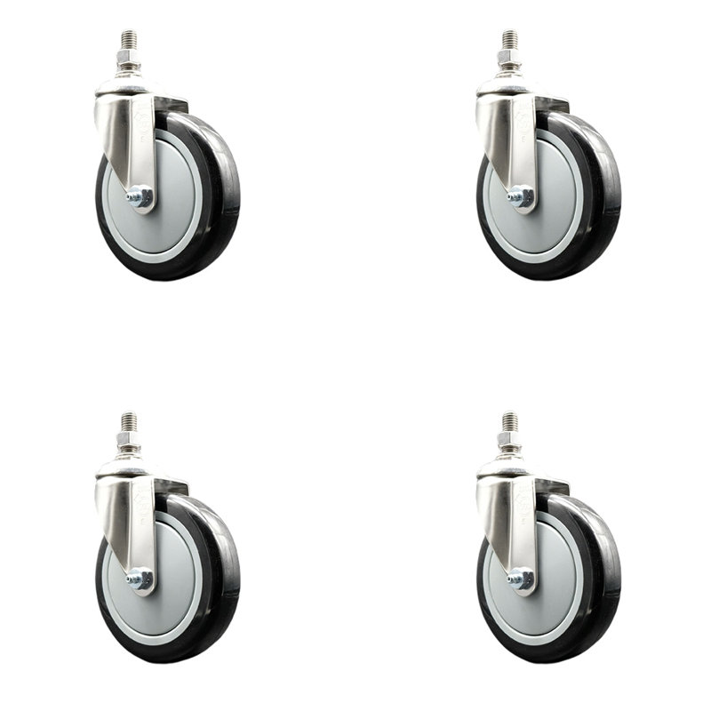 Polyurethane Casters, Black