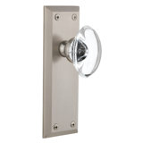 Grandeur Fifth Avenue Plate Double Dummy with Provence Crystal Door Knob