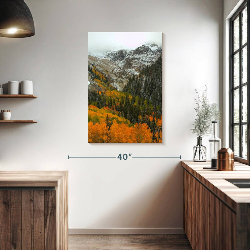 Aime Orange Flames, 39" H x 26" W