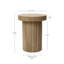 Table d'appoint ronde en bois manufacturé Ermilo
