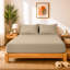 40cm Extra Deep Fitted Sheet - Luxury Microfiber Deep Pocket Bed Sheet Secure Fit-121863306-121863307