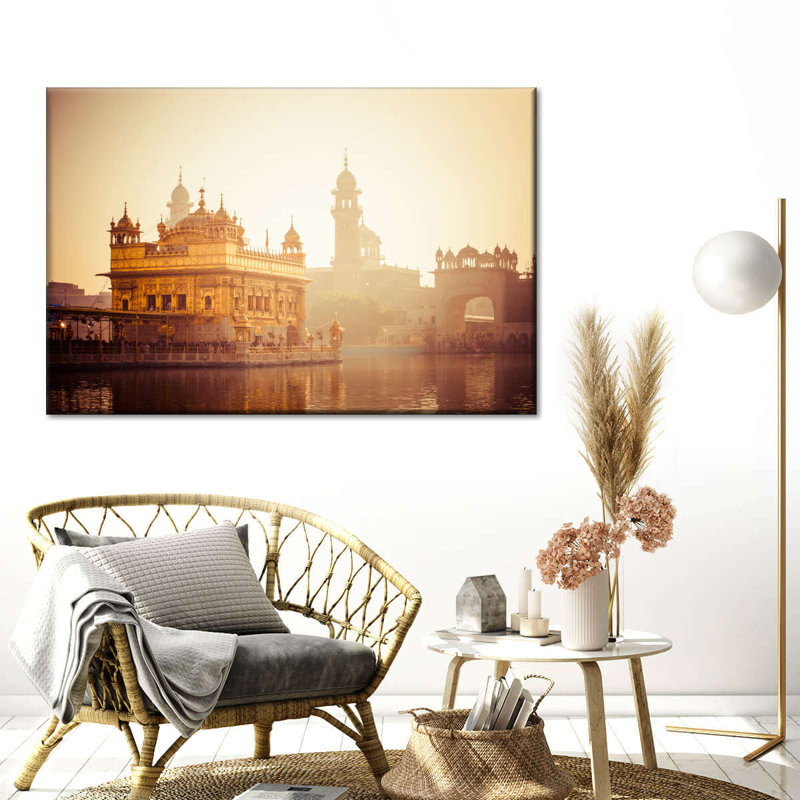 Impression sur toile tendue Harmandir, H 30 po x l 45 po x P 1,25 po