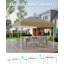 305x305 cm White Pop Up Canopy Tent with 3 Adjustable Height, Outdoor Shelter with 35% Enhanced Stability, Waterproof 210D Top, Sandbags & Carry Bag for Parties Camping Events-128712758