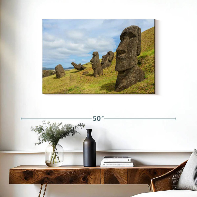 Nicci Moais In Rano Raraku, 24" H x 36" W