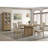 Dreydon Distressed Light Brown Round Dining Table