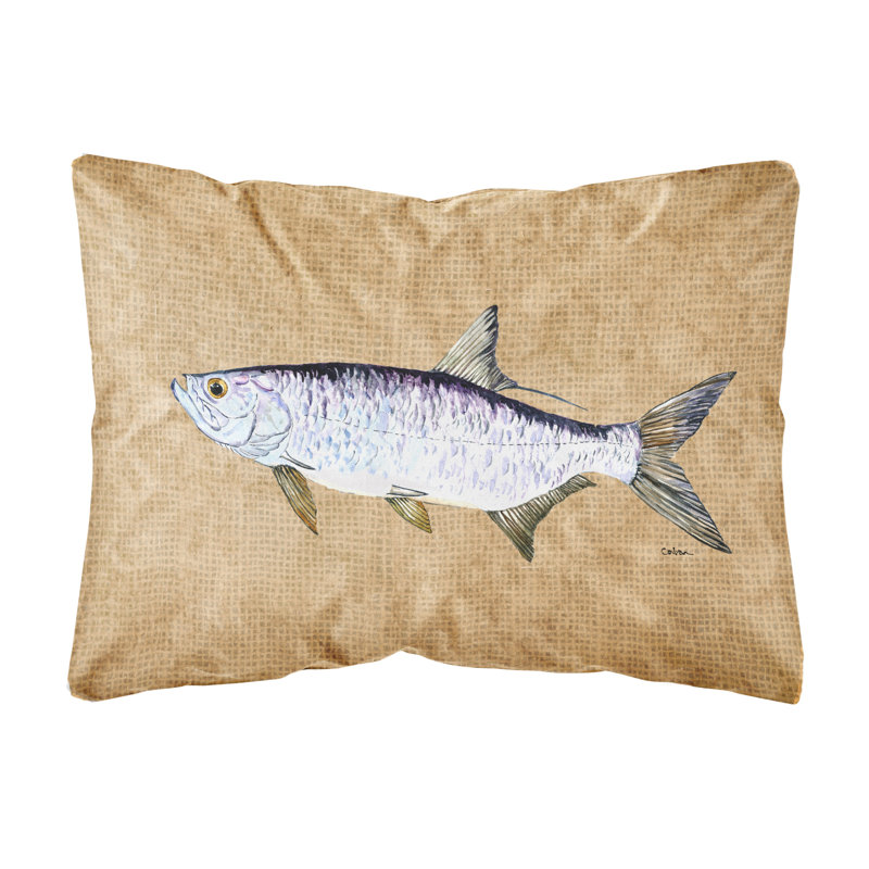 Coussin décoratif intérieur/extérieur rectangulaire tarpon
