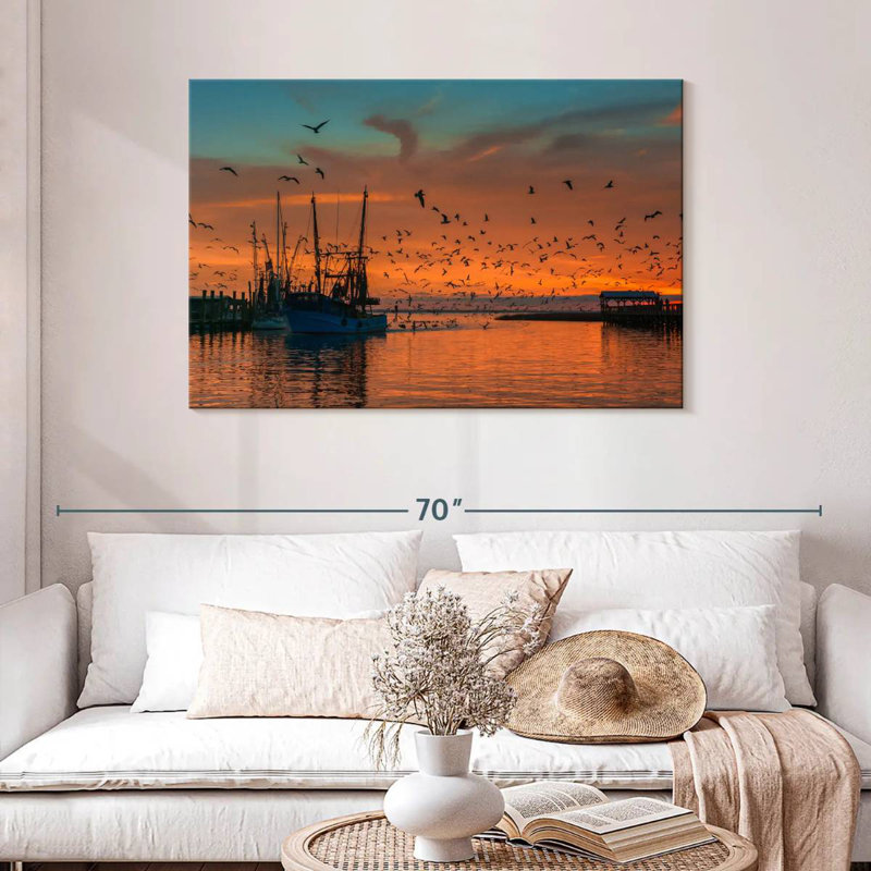 Bateau Mehar Shem Creek, H 30 po x l 45 po