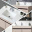 Bathroom Vanity Top 37 Inch White Sintered Stone With 4" High Backsplash And Rectangular Basin Sink 4-Inch Undermount