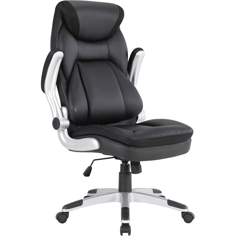 Chaise de bureau de direction avec support lombaire et accoudoirs rembourrés et ajustables Office Star