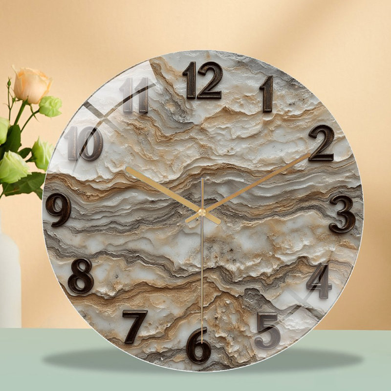 Horloge murale en marbre