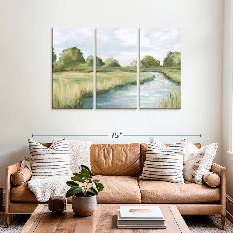 Alvord Country River Scenery, 36" H x 57" W