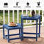 Tables d'appoint 21,4 po en PEHD pour l'extérieur - table de patio et table de bout Adirondack à 2 niveaux-781691007