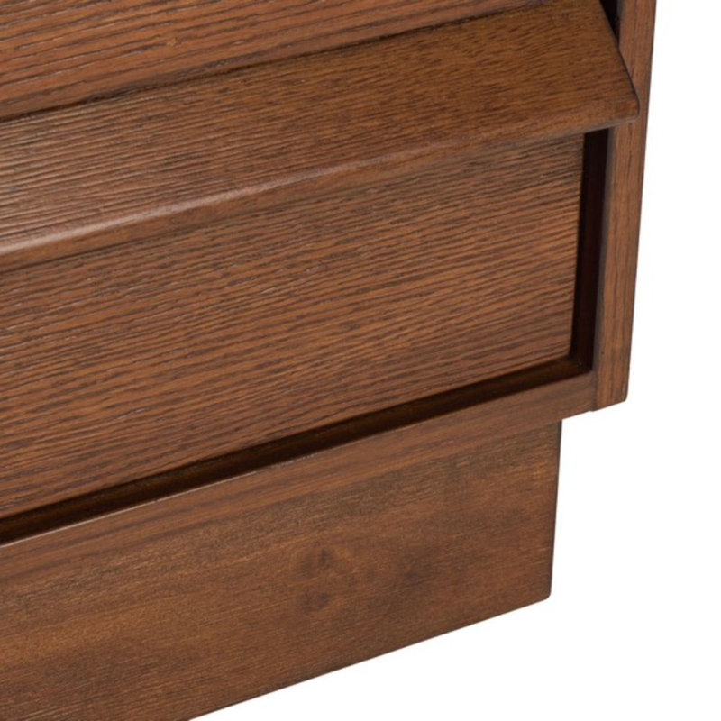 Commode à six tiroirs, Chêne médium