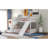 Twin Over Twin Bunk Bed With Convertible Slide And Stairway, Space-Saving Design And Storage Shelves For ' Rooms-1017135838