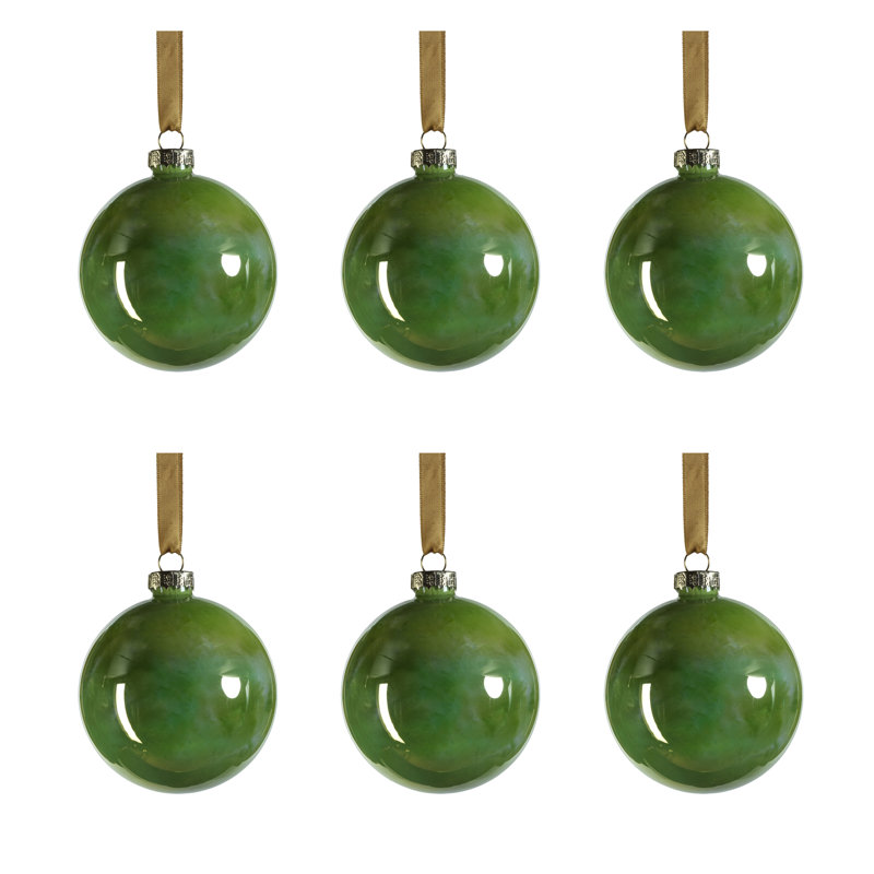 Décoration d'arbre Hendrica, H 3,25 po x l 3,25 po x P 3,25 po, Vert