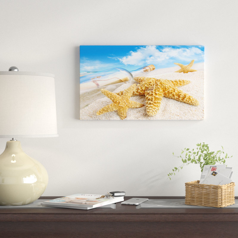 «Message in Bottle Buried in Sand», photographie, H 30 po x l 40 po x P 1 po, Art sur bois