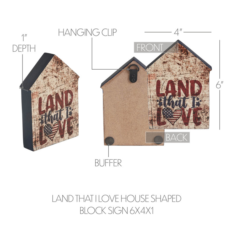 Plaque en forme de bloc 6x4x1
