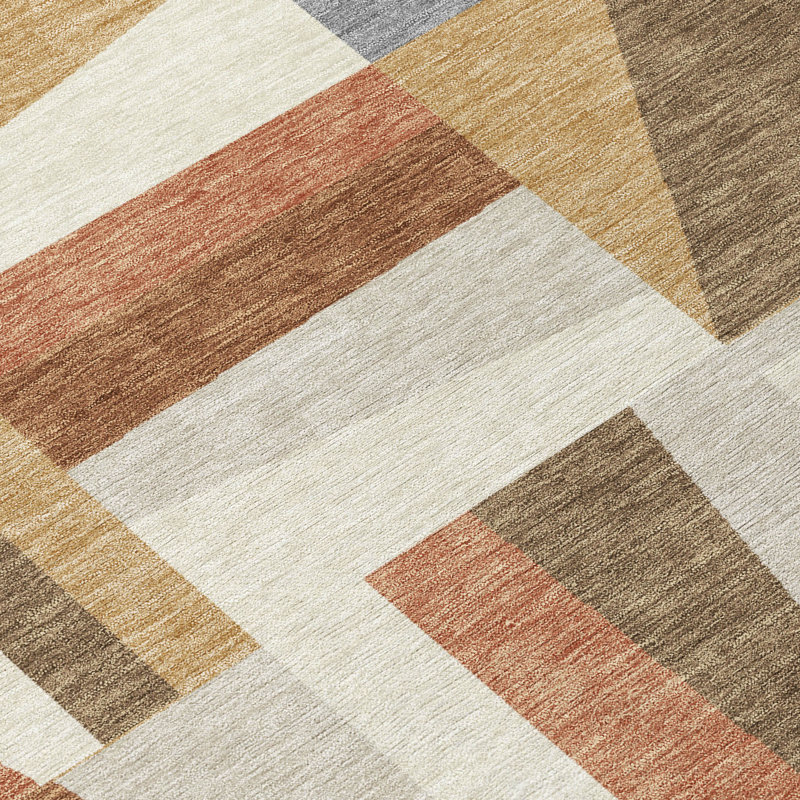 Machine Washable Indoor/Outdoor Chantille ACN2327 Geometric Rug, Rectangle 3' x 5'