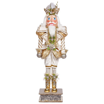 White Christmas Nutcracker, Medium - 34 Inches