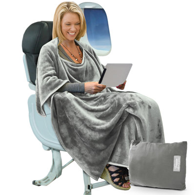 Tirrinia Travel Blanket Poncho, Premium Fleece Portable Cape Blankets, by Tirrinia TB