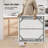 34In. Plastic Rectangular Folding Table-1194236459