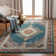 Felty Oriental Turquoise Area Rug
