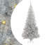 vidaXL Christmas Tree with 150 LEDs with Stand Silver PET-1227369263