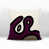 Mauve / noir / blanc cassé abstrait