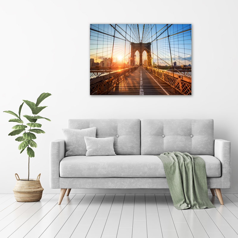 Brooklyn Bridge - No Frame Print on Canvas