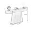 Console minimaliste en bois de style italien