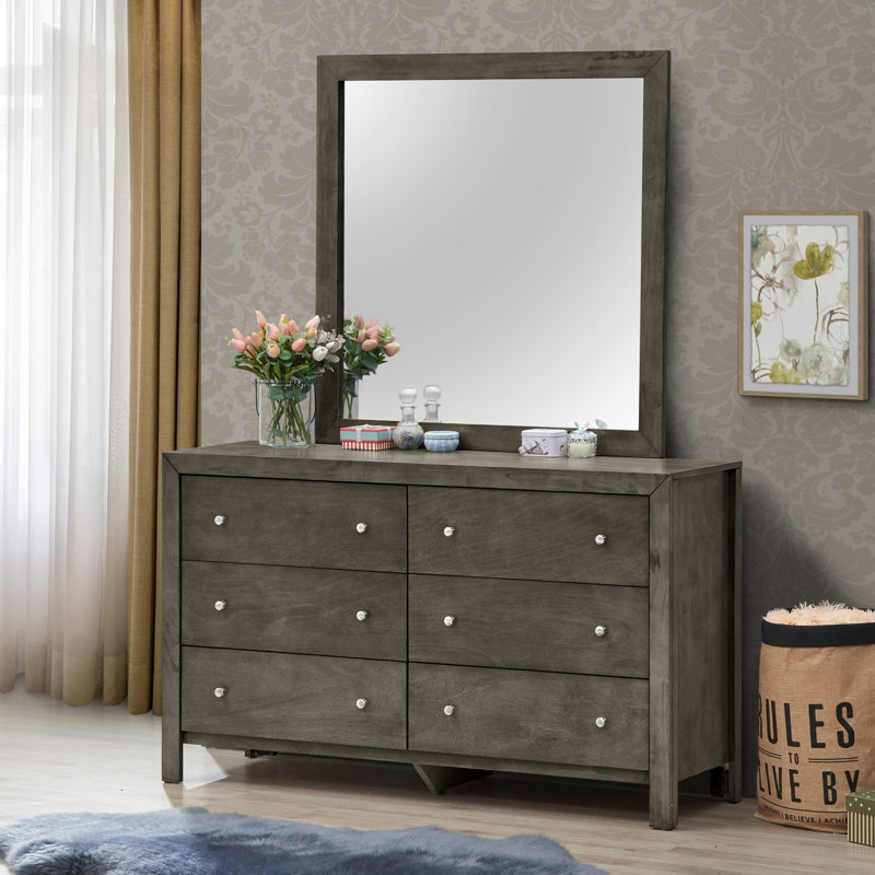 Commode Burlington G2405-D, peut être utilisée pour la salle à manger, la chambre à coucher, Gris