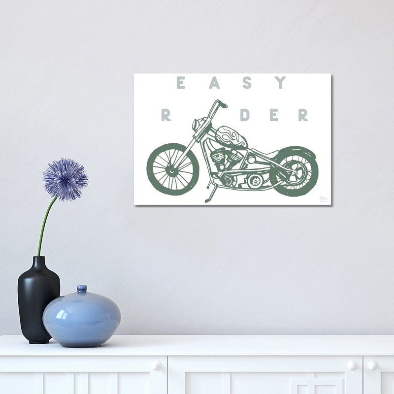 Easy Rider Motorcycle - Print on Canvas, Wrapped Canvas, 30.48cm H x 45.72cm W x 1.91cm D