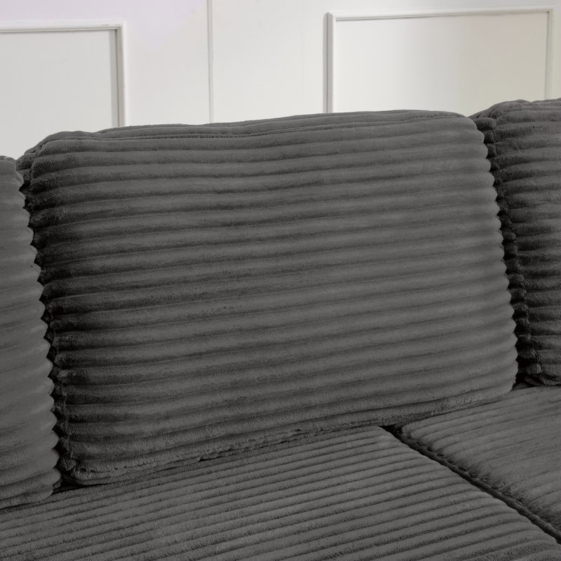 Canapé modulaire L, Gris