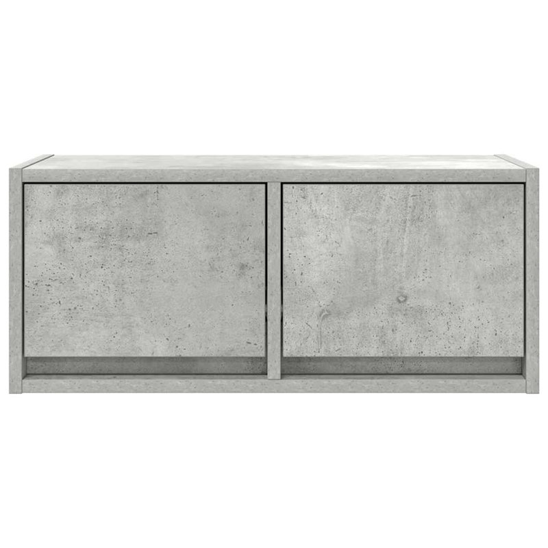 TV Cabinet 31x25.5 Cm Engineered Wood, 60 cm, Concrete Grey