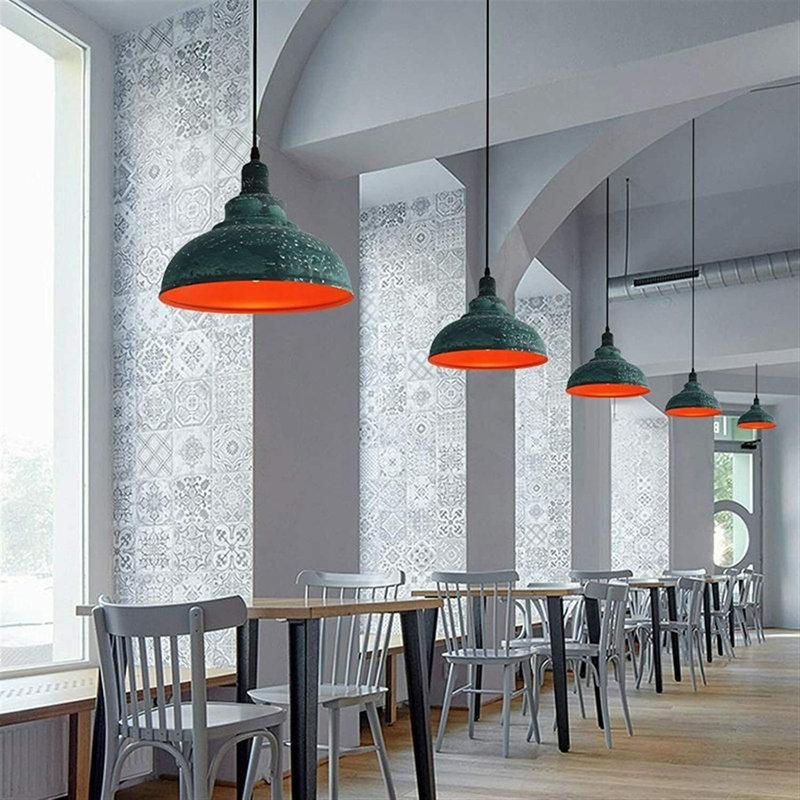 - Light Dome Pendant, Green Cama