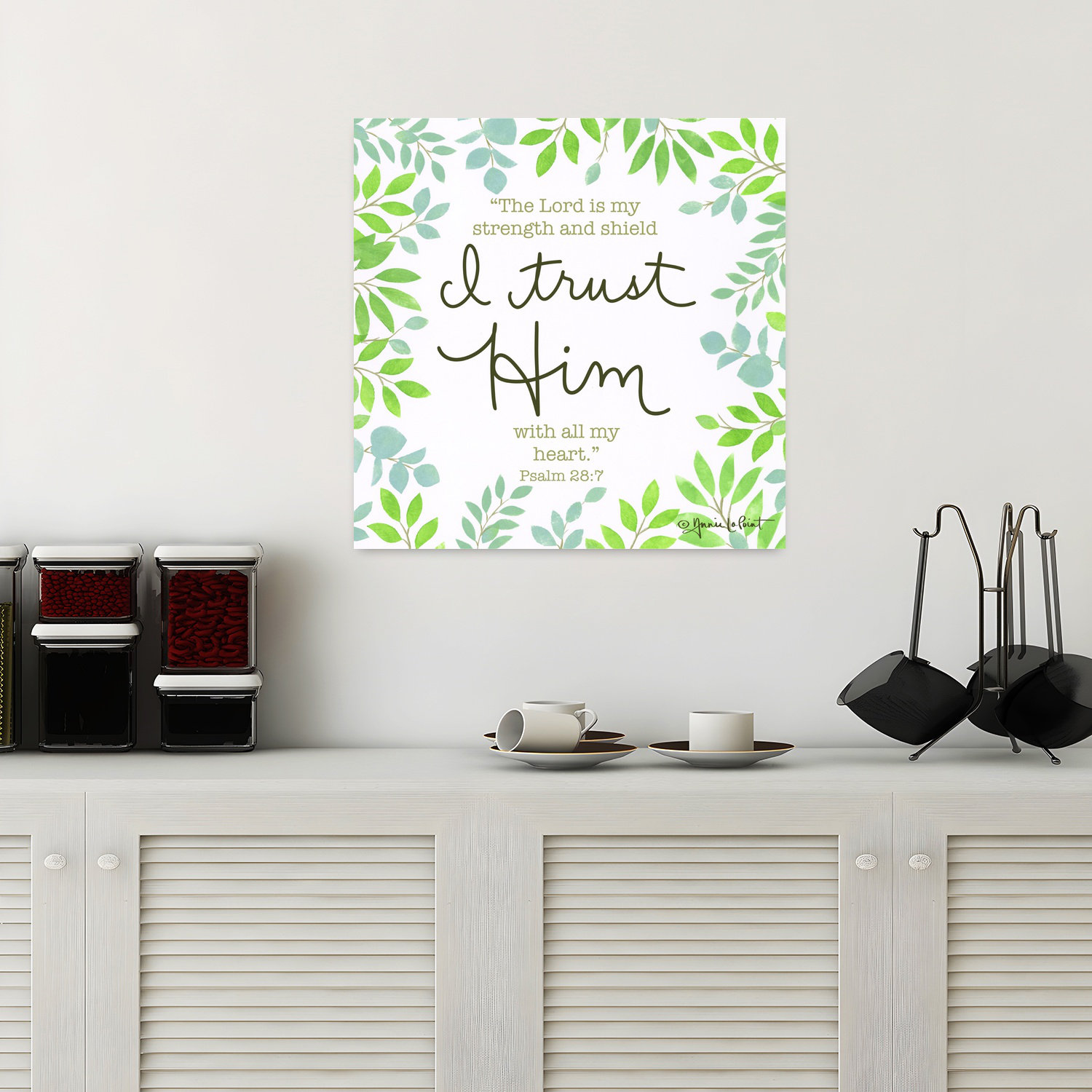 Ophelia & Co. I Trust Him Abstract Contemporary Art | Wayfair