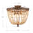 Chemise Wood Semi Flush Mount