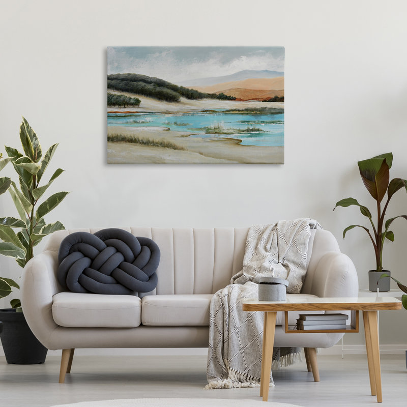 "River's Edge", art mural sur toile par Max Maxx, H 24 po x l 36 po