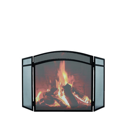 Waterton 96cm x 2.54cm Steel Spark Screen