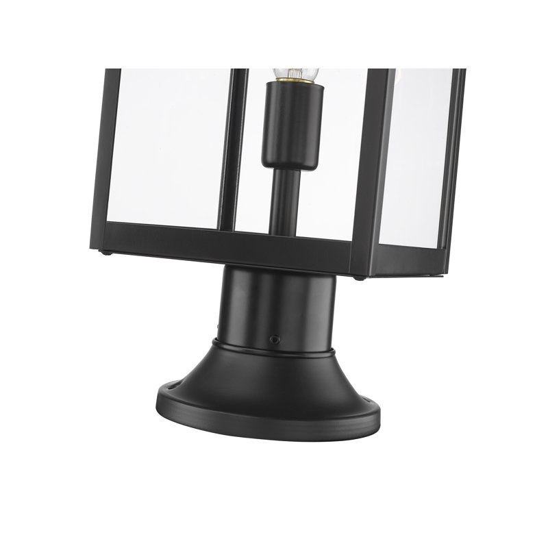 Sylmar Transparent Pier Mount Light, 19.75" H x 7.5" W x 7.5" D