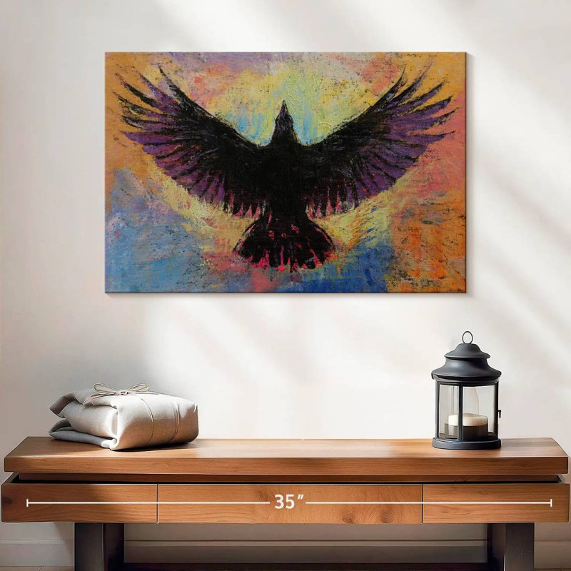 Brampt Crow, 16" H x 24" W