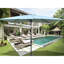 Parasol de patio 6 x 9 pi, auvent avec manivelle et inclinaison pour le confort de la cour arrière, bouton poussoir inclinable, parasol-121047285