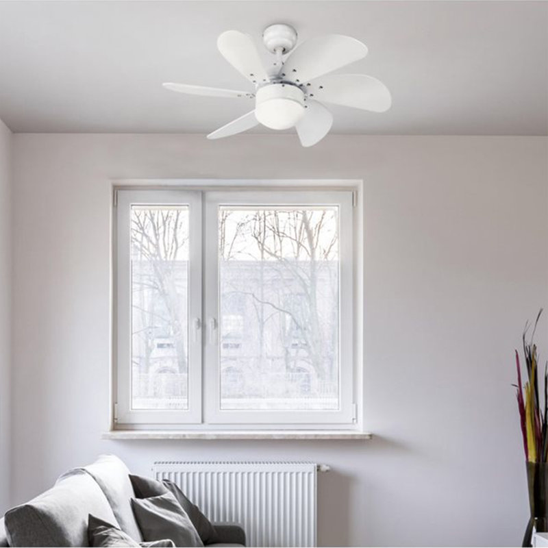 Jerseyville 30'' Ceiling Fan with Light Kit, White