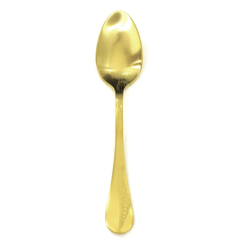 Caccia Stainless Steel Dessert Spoon, Ice Oro