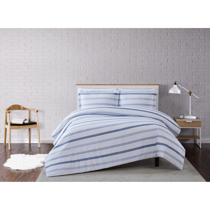 Striped Duvet Cover, Twin XL Duvet Cover + 1 Sham