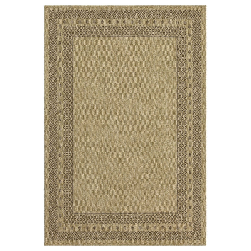 Earth Jute/Mocha Indoor/Outdoor Area Rug, Rectangle 5'3" x 7'3"