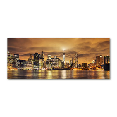 Manhattan New York - Wrapped Canvas Print
